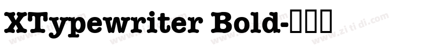 XTypewriter Bold字体转换